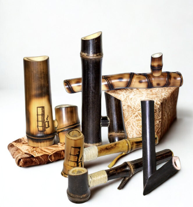 BBB™ Collector’s Set – 4 Handmade Bamboo Pipes | Limited Gift Edition