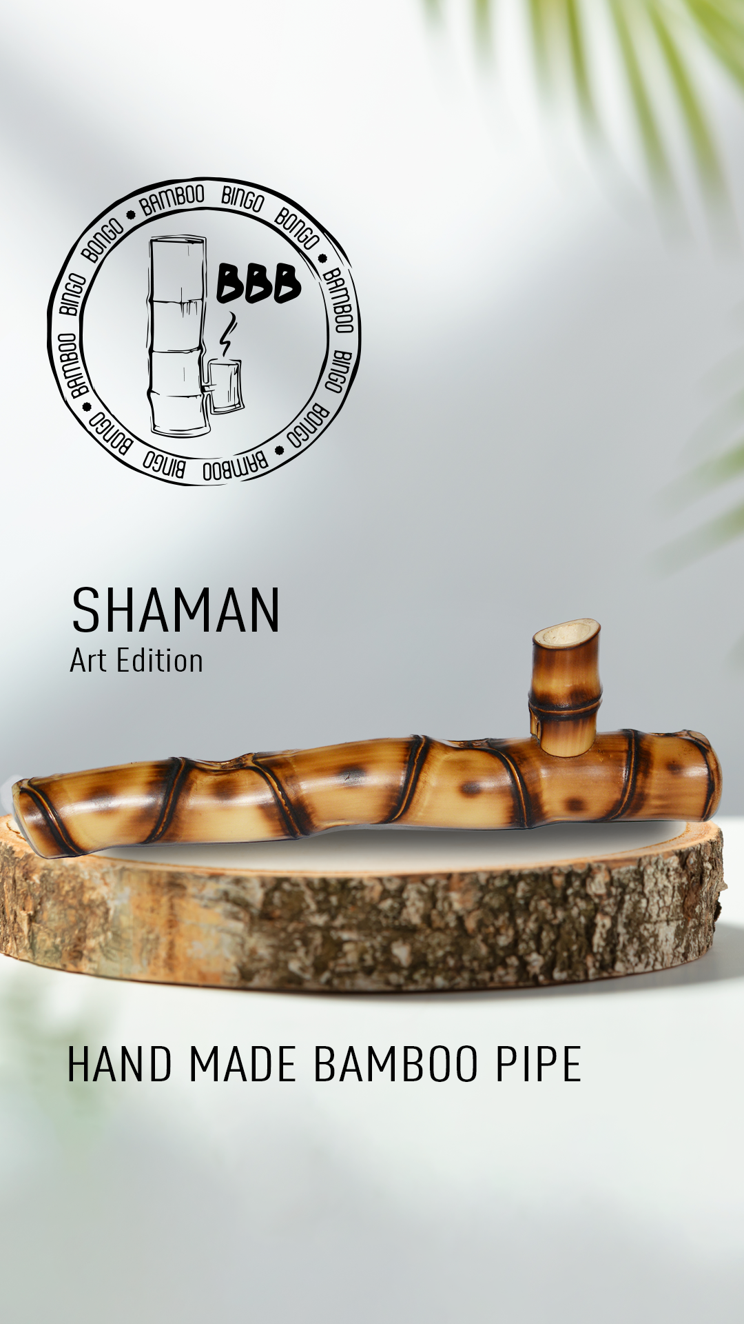 BBB™ SHAMAN – Handmade Bamboo Smoking Pipe | Connection to Nature, Power of Ritual